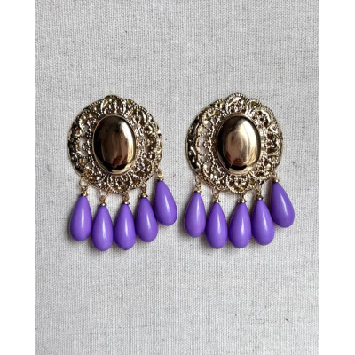 Pendientes Valeria lila