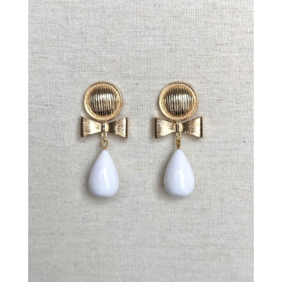Pendientes Amelia blanco
