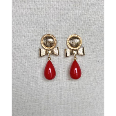 Pendientes Amelia rojo