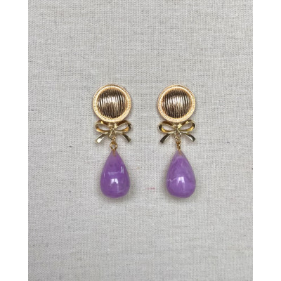 Pendientes Lazada lila