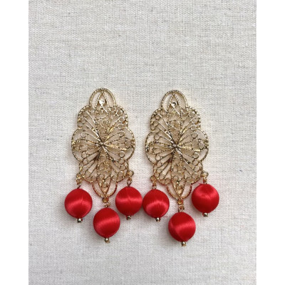 Pendientes Farolillos rojo