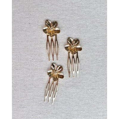 Pack 3 peinas florecillas mini