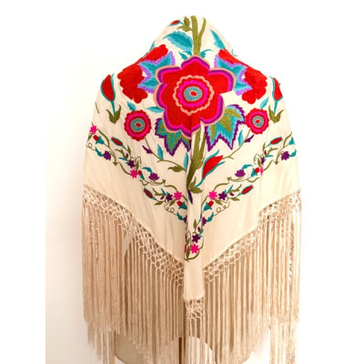 Mantoncillo Alegría blanco roto