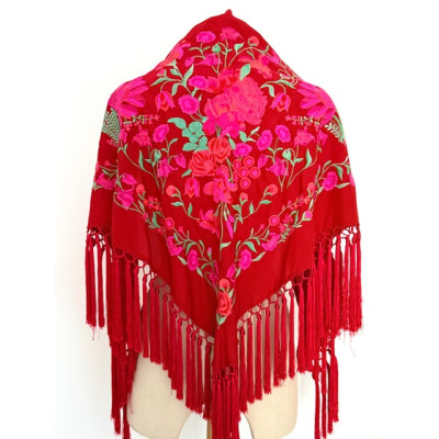 Mantoncillo Macarena rojo