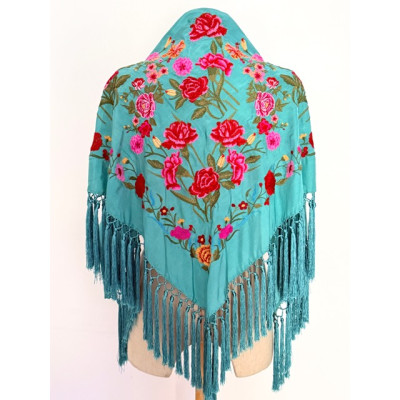 Mantoncillo Catalina turquesa