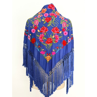 Mantoncillo Catalina azul eléctrico