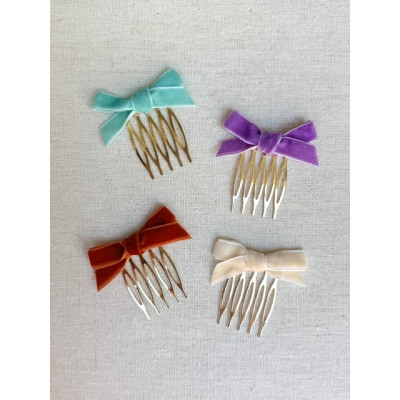 Pack 3 peinas terciopelo pequeñas