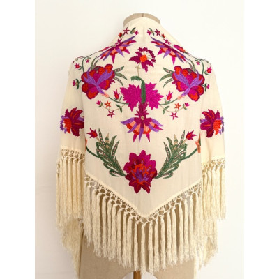 Mantoncillo Caribe blanco roto