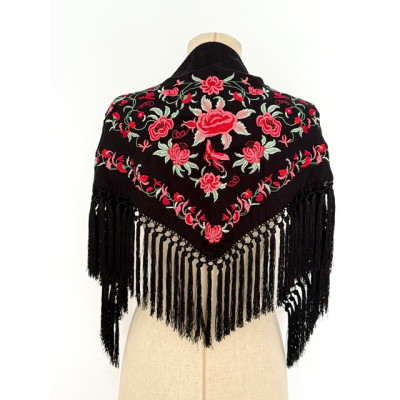 Mantoncillo Rosaleda pequeño negro