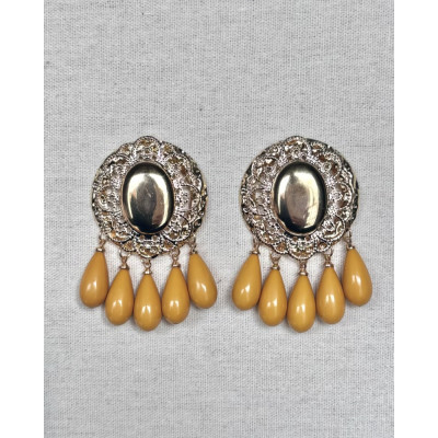 Pendientes Valeria mostaza