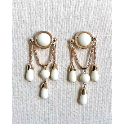 Pendientes Catrina beige