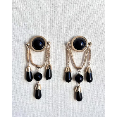 Pendientes Catrina negro