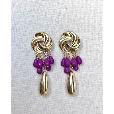Pendientes Tiara buganvilla