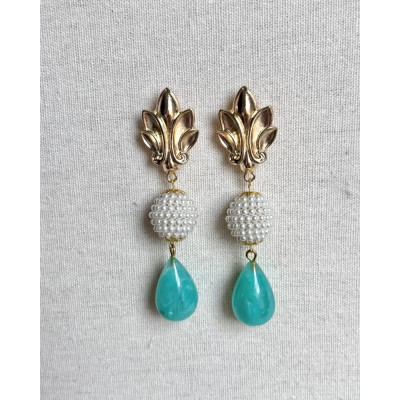 Pendientes Vania turquesa